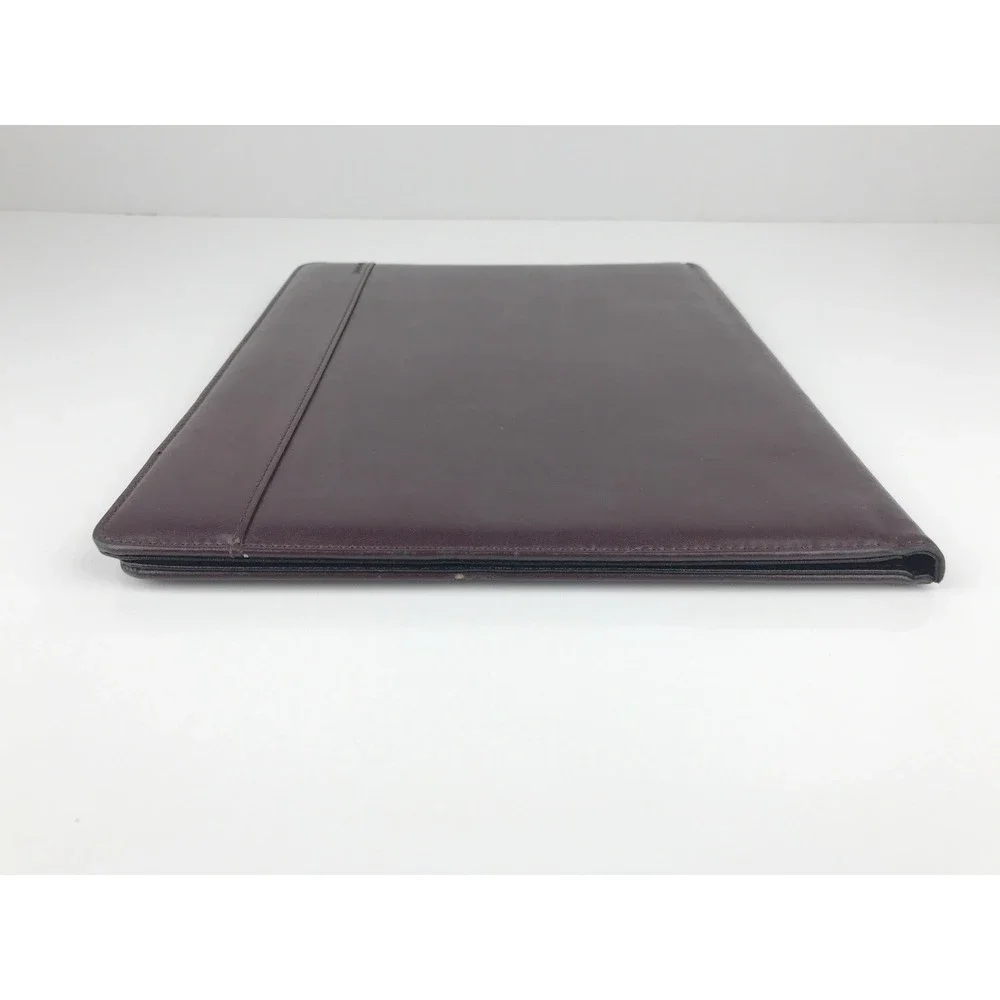 Day Runner Leather Portfolio Organizer Padfolio‎ Brown Business Document Holder